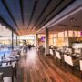 How do restaurants benefit from suspended ceilings?